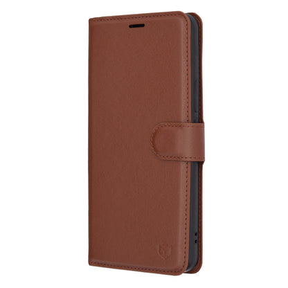 Funda para Honor Magic5 Pro, Techsuit, Leather Folio, Marrón