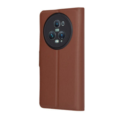 Funda para Honor Magic5 Pro, Techsuit, Leather Folio, Marrón