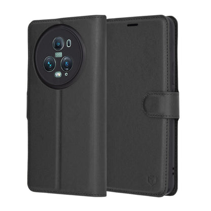 Funda para Honor Magic5 Pro, Techsuit, Leather Folio, Negra