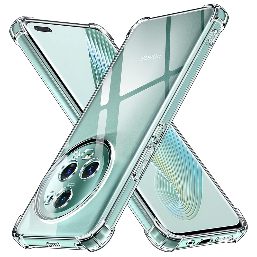 Funda para Honor Magic5 Pro, Techsuit, Antigolpes Transparente, Transparente
