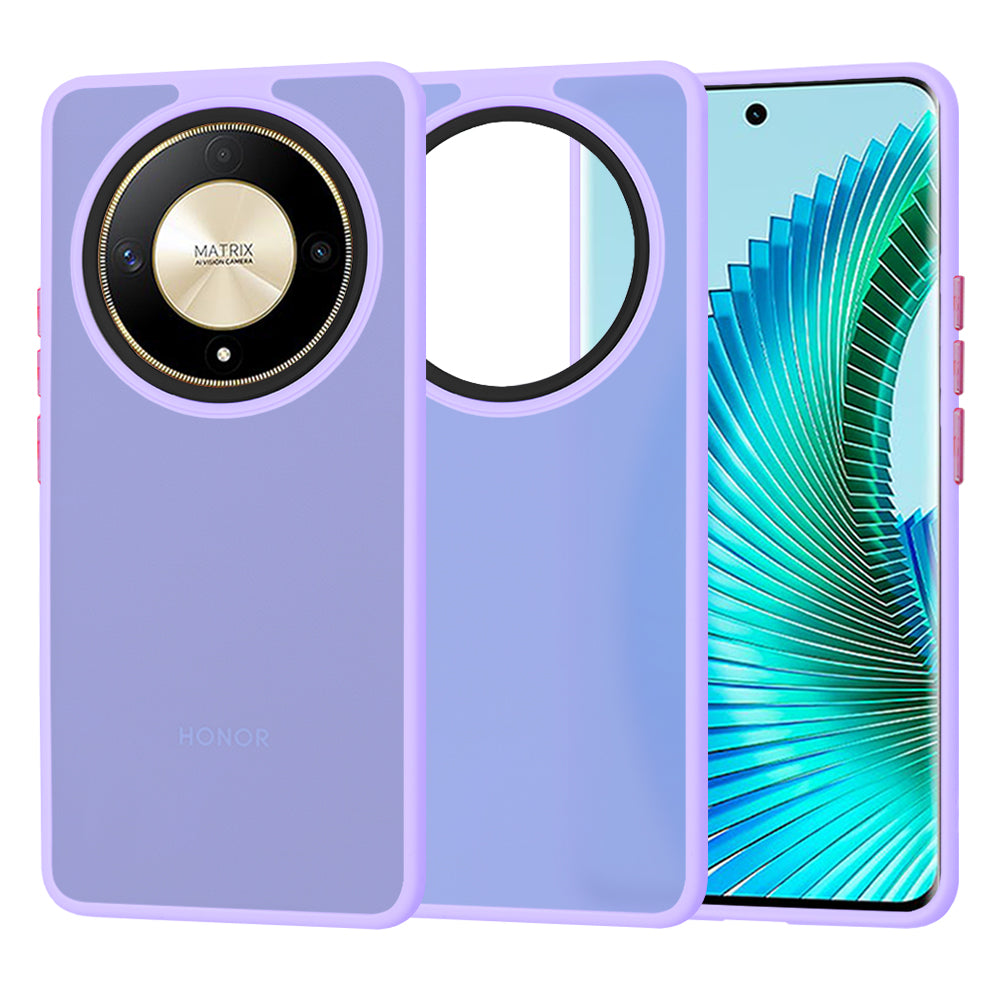 Funda para Honor Magic6 Lite, Techsuit, HaloFrost, Morado Claro