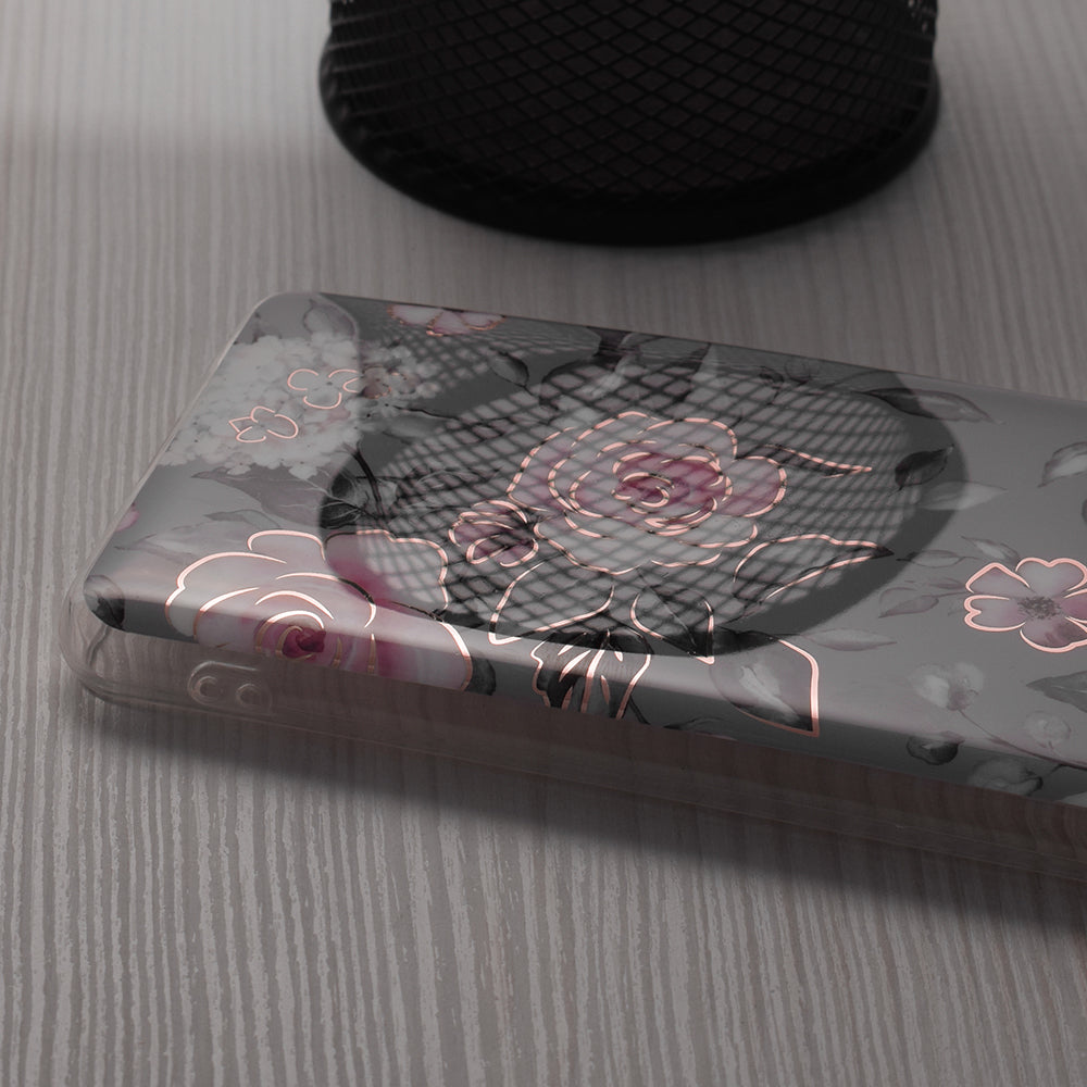 Funda para Honor Magic6 Lite, Techsuit, Marble, Gris