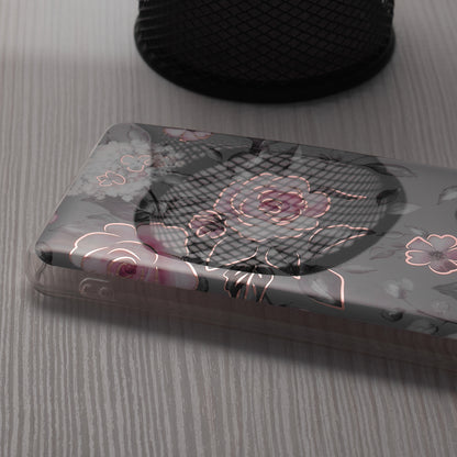 Funda para Honor Magic6 Lite, Techsuit, Marble, Gris