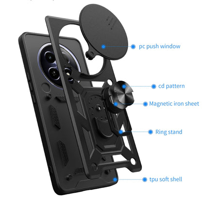 Funda para Honor Magic6 Pro, Techsuit, CamShield, Negra
