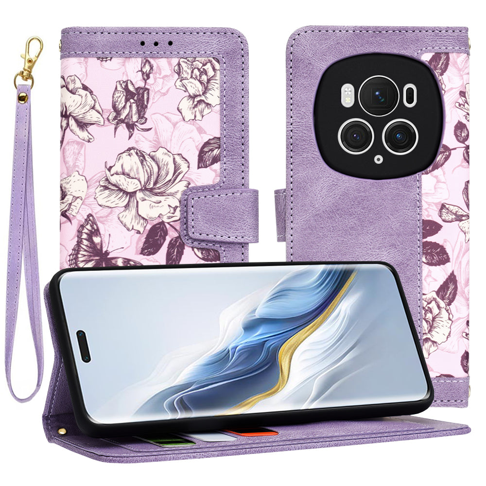 Funda para Honor Magic6 Pro, Techsuit, FlipCraft, Morado