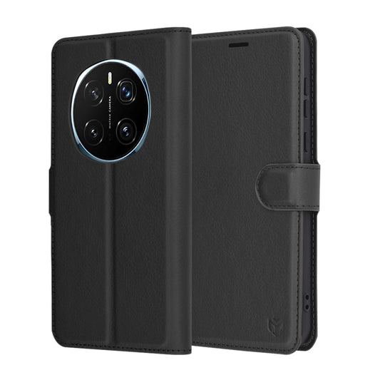 Funda para Honor Magic7 Pro, Techsuit, Leather Folio, Negra