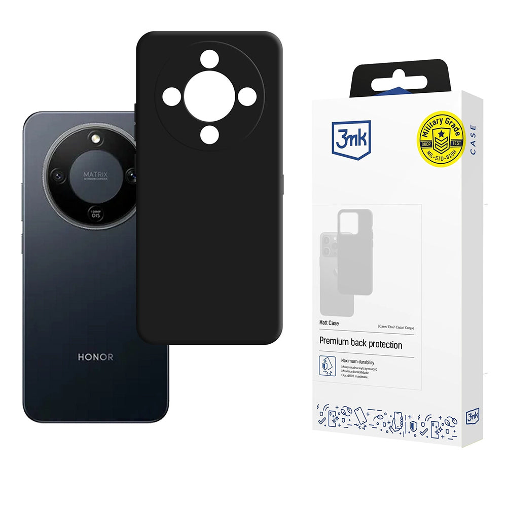 Funda para Honor Magic8 Lite, 3MK, Negra Mate