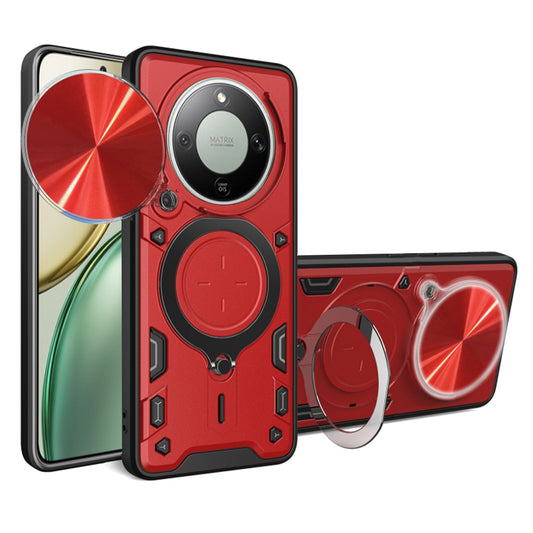 Funda para Honor Magic8 Lite, Techsuit, CamGuard Pro, Roja