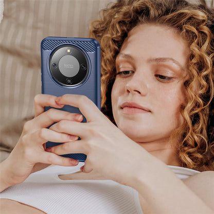 Case for Honor Magic8 Lite, Techsuit, Carbon, Blue