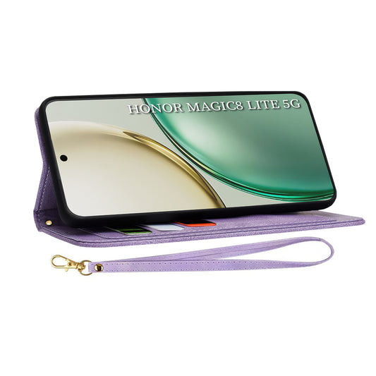 Funda para Honor Magic8 Lite, Techsuit, FlipCraft, Morado