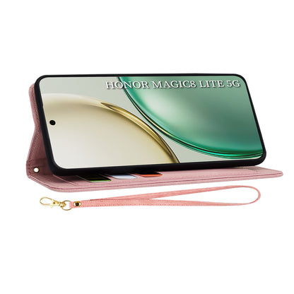 Funda para Honor Magic8 Lite, Techsuit, FlipCraft, Rosa