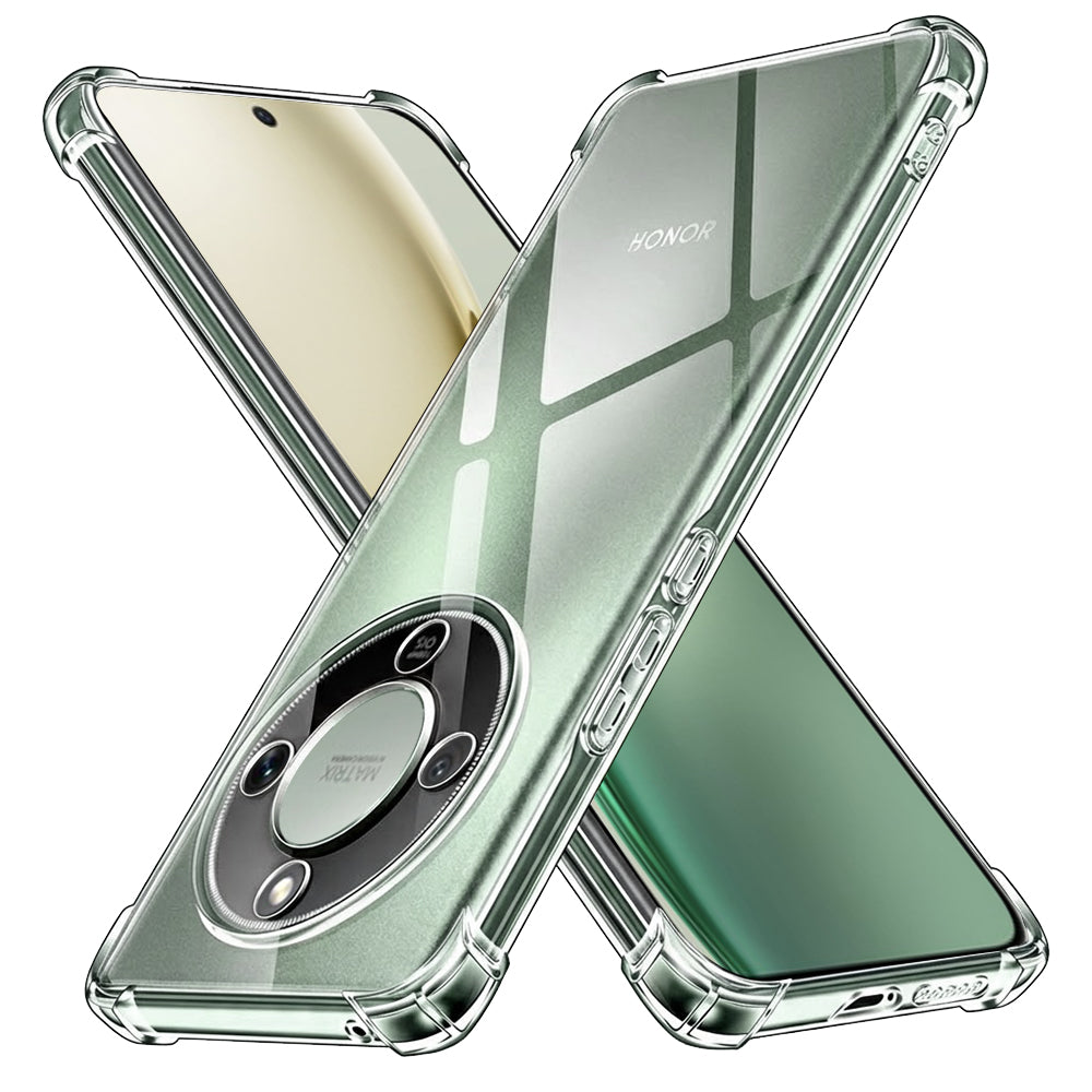 Funda para Honor Magic8 Lite, Techsuit, Shockproof Clear, Transparente