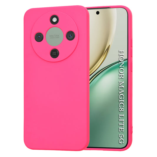 Funda para Honor Magic8 Lite, Techsuit, SoftFlex, Rosa Oscuro