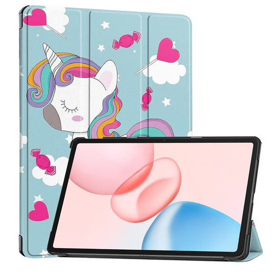 Funda para Honor Pad 10, Techsuit, FoldPro Unicorn, Multicolor