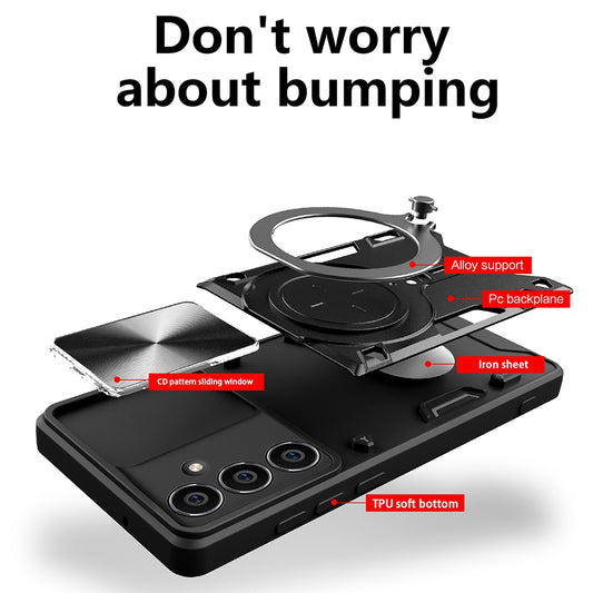 Funda para Honor X5c Plus, Techsuit, CamGuard Pro, Negra