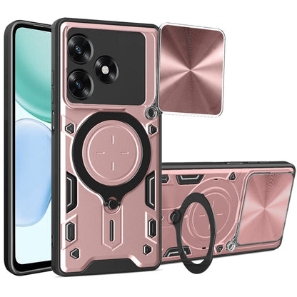 Funda para Honor X5c Plus, Techsuit, CamGuard Pro, Rosa Dorada