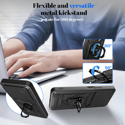 Funda para Honor X5c Plus, Techsuit, CamShield, Azul