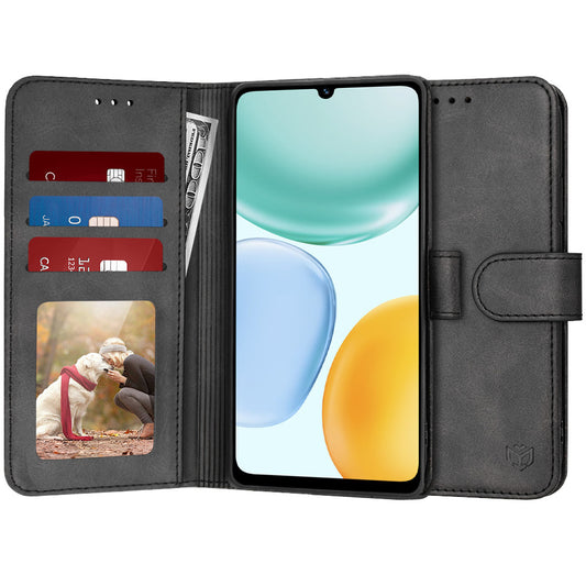 Funda para Honor X5c Plus, Techsuit, Diary Book, Negra