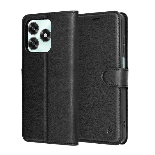 Funda para Honor X5c Plus, Techsuit, Leather Folio, Negra