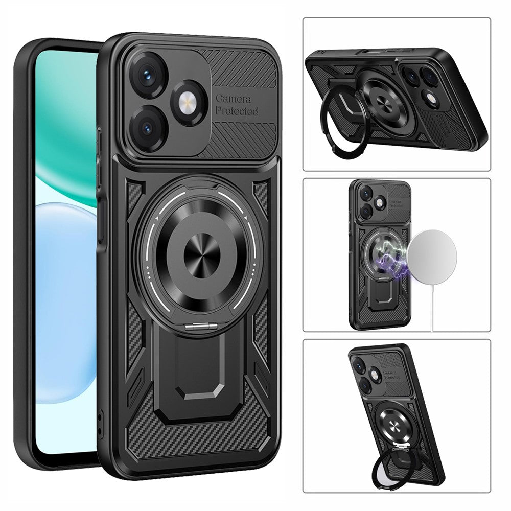 Funda para Honor X5c Plus, Techsuit, RuggedCam, Morado