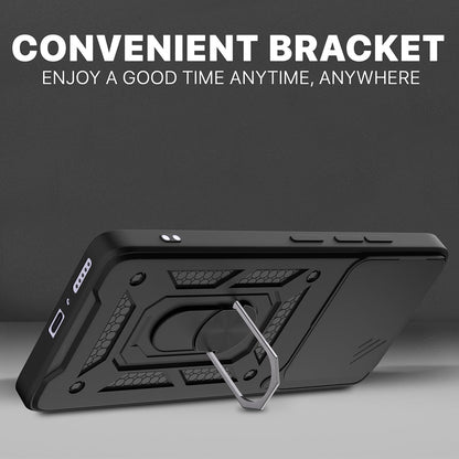 Funda para Honor X6c, Techsuit, CamShield, Negra