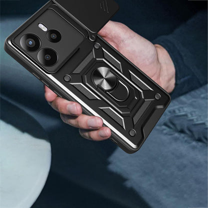 Funda para Honor X6c, Techsuit, CamShield, Negra