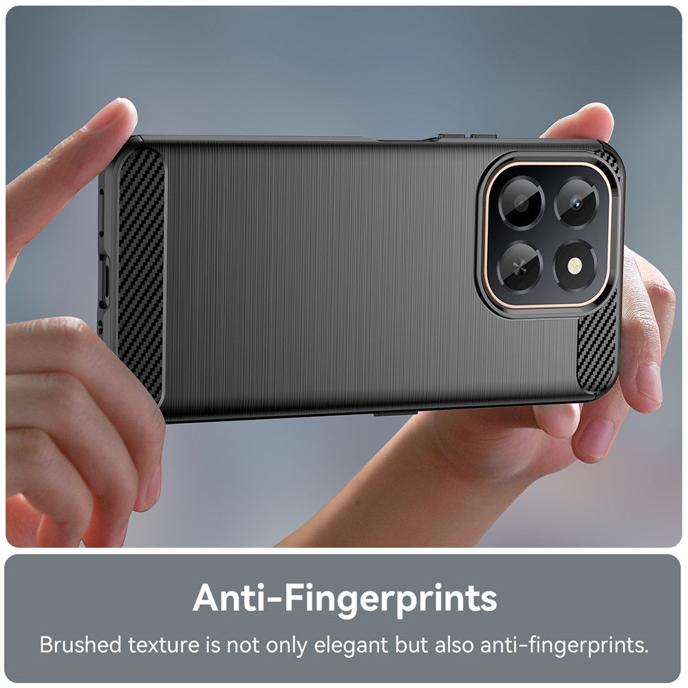 Funda para Honor X6c, Techsuit, Carbono, Negra