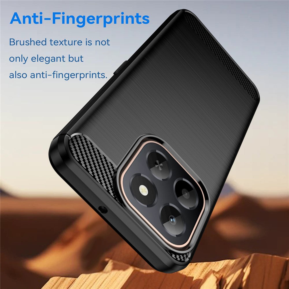 Funda para Honor X6c, Techsuit, Carbono, Negra