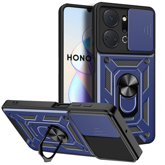 Funda para Honor X7a, Techsuit, CamShield, Azul