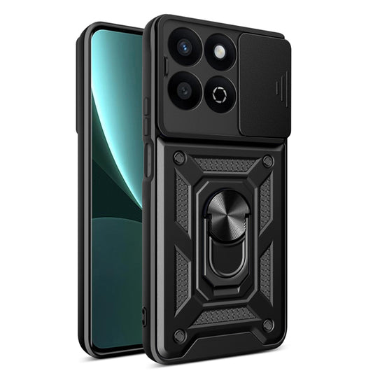 Funda para Honor X7c / 200 Smart, Techsuit, CamShield, Negra
