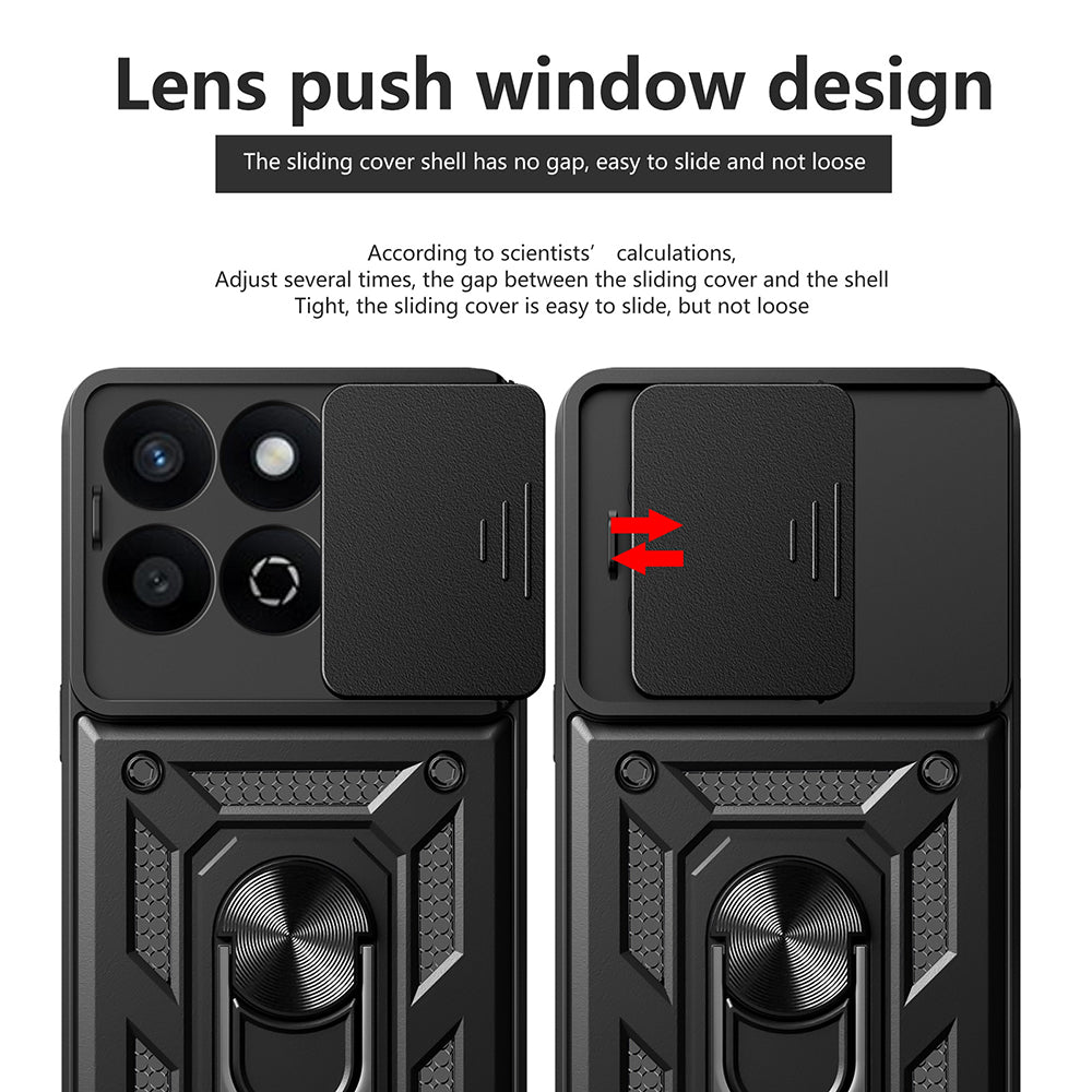 Funda para Honor X7c / 200 Smart, Techsuit, CamShield, Negra