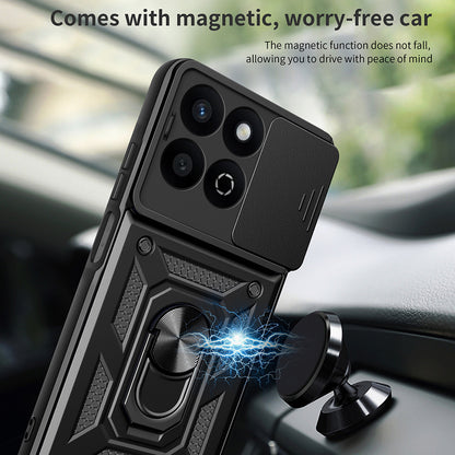 Funda para Honor X7c / 200 Smart, Techsuit, CamShield, Negra