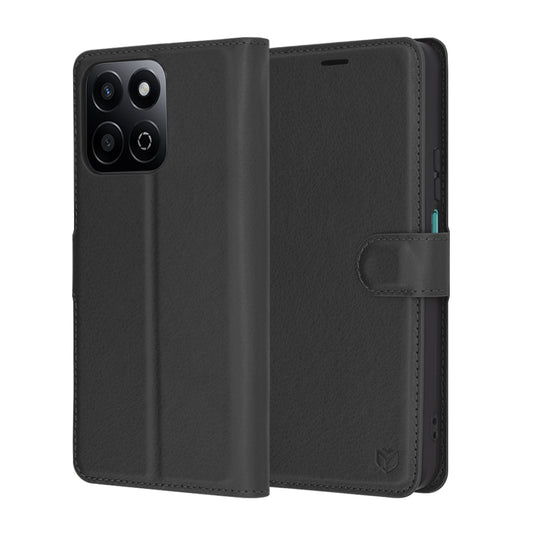 Funda para Honor X7c / 200 Smart, Techsuit, Leather Folio, Negra