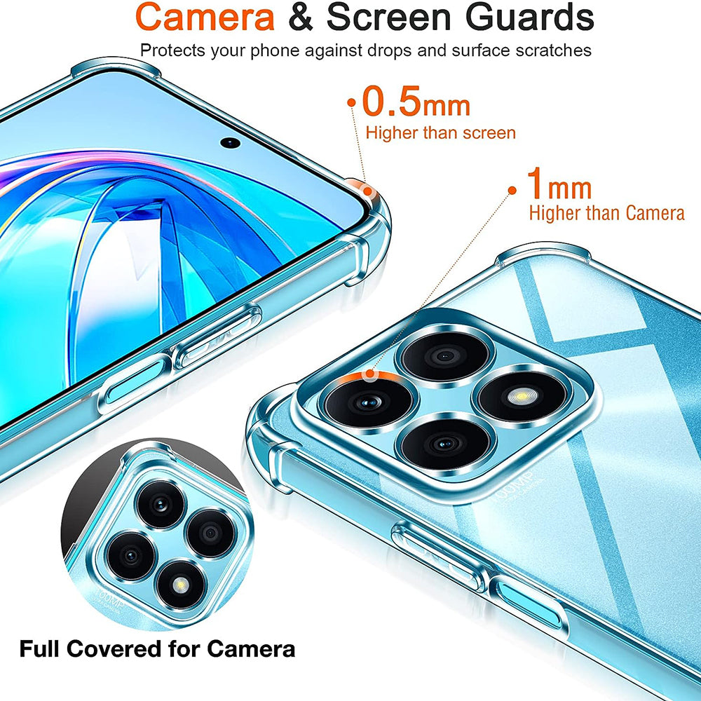 Funda para Honor X8a, Techsuit, Antigolpes Transparente, Transparente