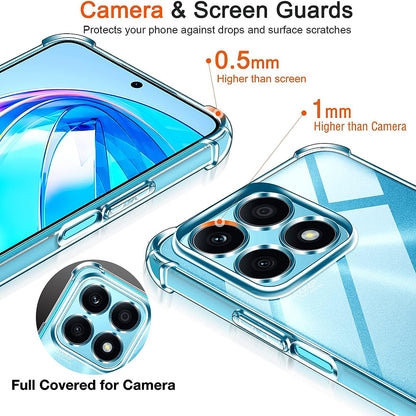 Funda para Honor X8a, Techsuit, Antigolpes Transparente, Transparente