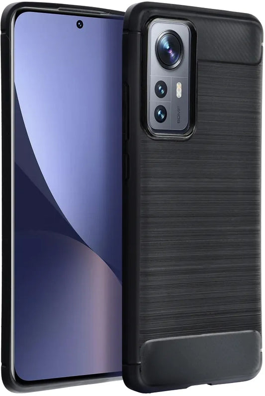 Funda para Honor X8c, OEM, Carbono, Negra