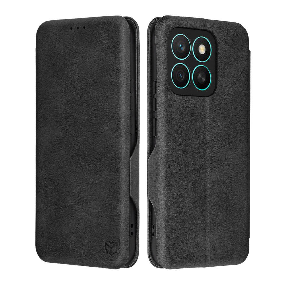 Funda para Honor X8c, Techsuit, Safe Wallet Plus, Negra