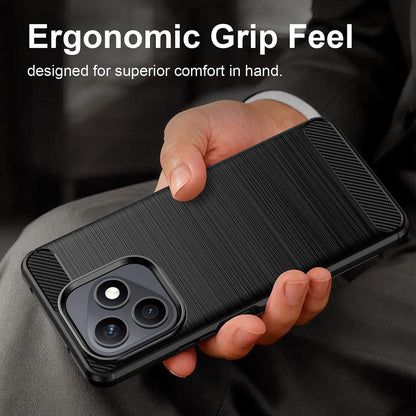 Funda para Honor X8d, Techsuit, Carbono, Negra