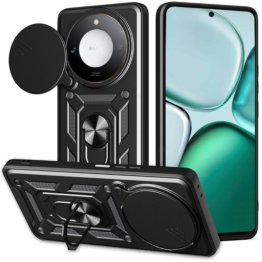 Funda para Honor X9c Smart, Techsuit, CamShield, Negra