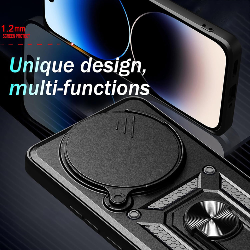 Funda para Honor X9c Smart, Techsuit, CamShield, Negra