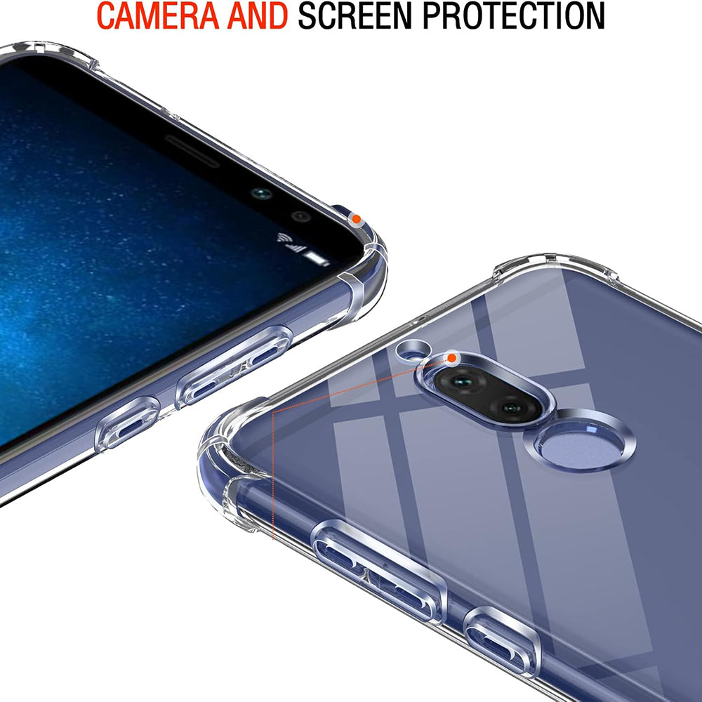 Funda para Huawei Mate 10 Lite, Techsuit, Antichoque Transparente, Transparente