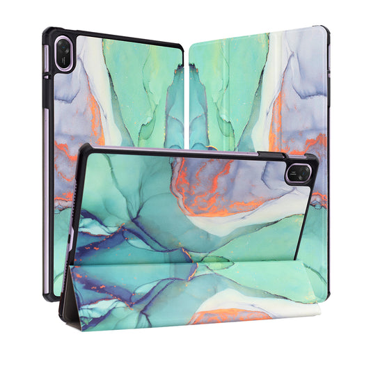 Funda para Huawei MatePad 11.5 (2025), Techsuit, FoldPro Green Time, Multicolor