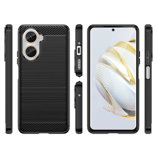 Funda para Huawei nova 10 SE, Techsuit, Carbono, Negra