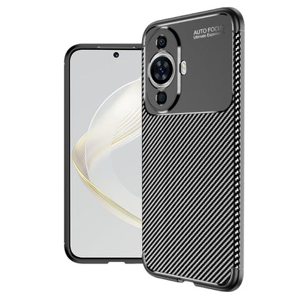 Funda para Huawei nova 12s / nova 11, Techsuit, Fibra de Carbon, Negra