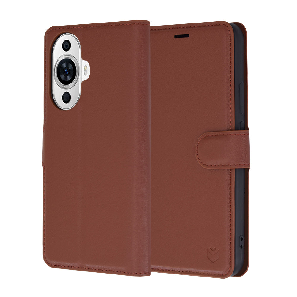 Funda para Huawei nova 12s / nova 11, Techsuit, Leather Folio, Marrón
