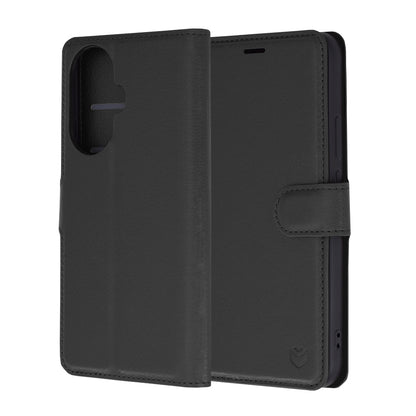Funda para Huawei nova 12s / nova 11, Techsuit, Leather Folio, Negra