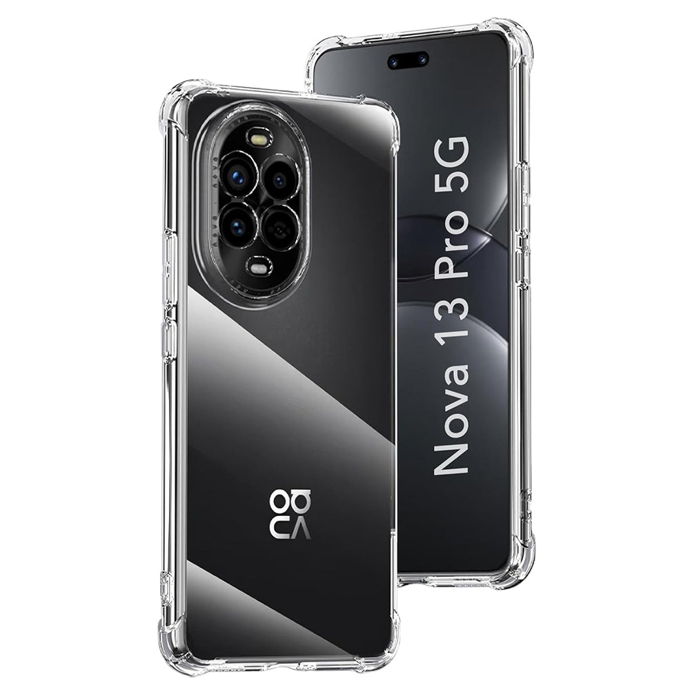 Funda para Huawei nova 13 Pro, Techsuit, Antigolpes Transparente, Transparente