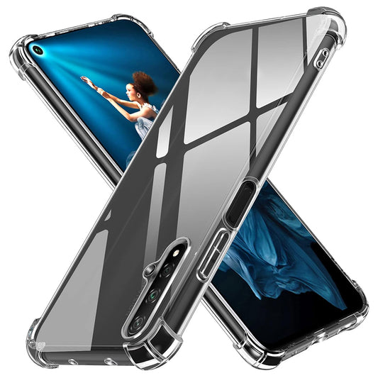 Funda para Huawei nova 5T / Honor 20, Techsuit, Transparente a prueba de golpes