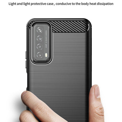 Funda para Huawei P smart 2021, Techsuit, Carbono, Negra