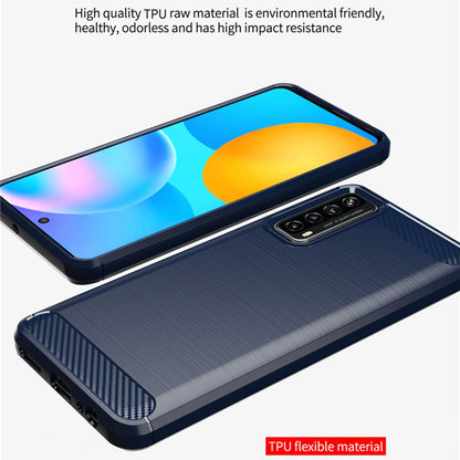 Funda para Huawei P smart 2021, Techsuit, Carbono, Negra